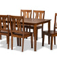 baxton studio zamira modern and contemporary transitional walnut brown finished wood 7 piece dining set | Modish Furniture Store-2