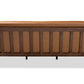 Baxton Studio Bianca Mid-Century Modern Walnut Brown Finished Wood and Tan Faux Leather Effect Sofa | Sofas | Modishstore - 6