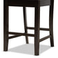 Baxton Studio Fenton Modern and Contemporary Transitional Dark Brown Finished Wood 5-Piece Pub Set | Bar Stools & Table | Modishstore - 4
