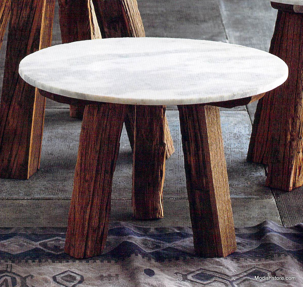 Roost Sandblasted Marble Tables