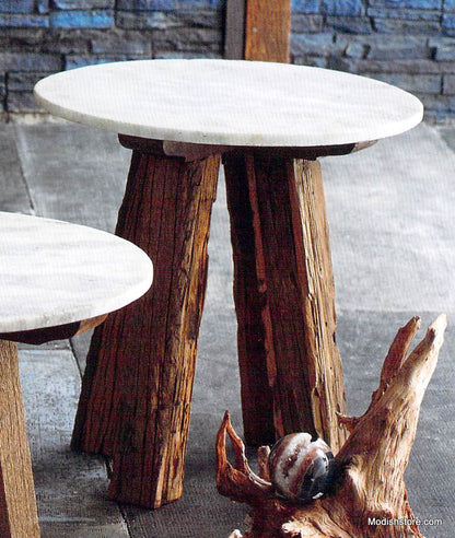 Roost Sandblasted Marble Tables