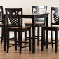 Baxton Studio Gervais Modern and Contemporary Transitional Two-Tone Dark Brown and Walnut Brown Finished Wood 5-Piece Pub Set | Dining Sets | Modishstore - 3