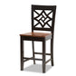 Baxton Studio Nicolette Modern and Contemporary Two-Tone Dark Brown and Walnut Brown Finished Wood 5-Piece Pub Set | Dining Sets | Modishstore - 6