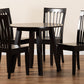 Baxton Studio Zala Modern and Contemporary Dark Brown Finished Wood 5-Piece Dining Set | Dining Sets | Modishstore - 3