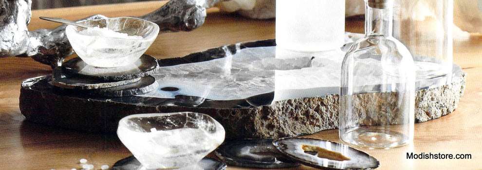 Roost Crystal Slabs & Mineral Stand