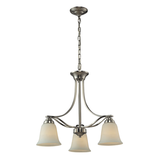 3 light chandelier in Brushed Nickel ELK Lighting | Chandeliers | Modishstore