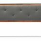 Baxton Studio Abner Modern and Contemporary Transitional Dark Grey Fabric Upholstered and Walnut Brown Finished Wood Queen Size Headboard | Headboards | Modishstore - 17