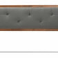 Baxton Studio Abner Modern and Contemporary Transitional Dark Grey Fabric Upholstered and Walnut Brown Finished Wood Queen Size Headboard | Headboards | Modishstore - 18