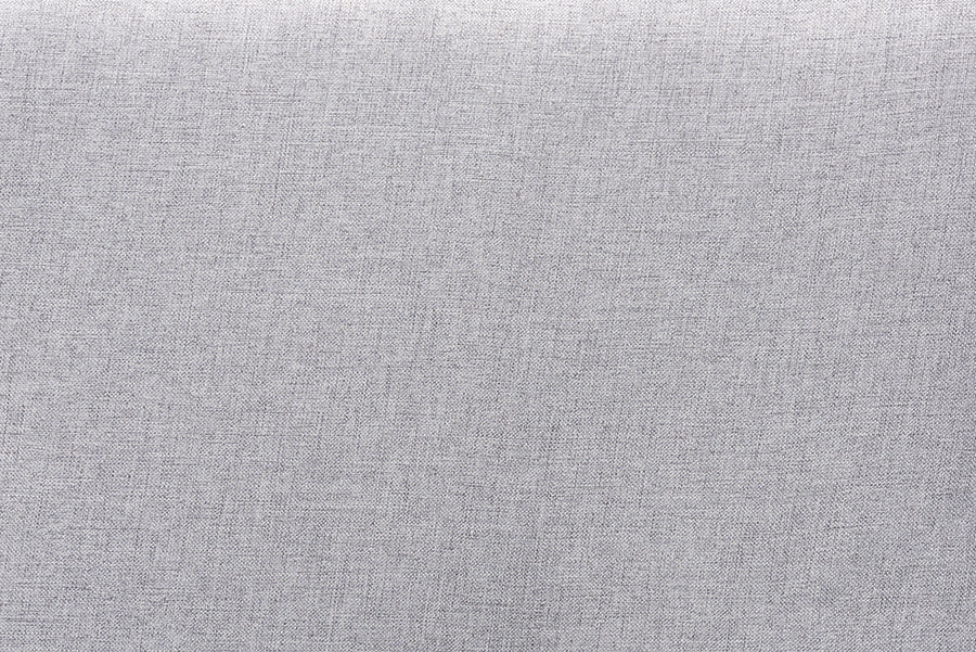 Baxton Studio Dexter Modern and Contemporary Light Grey Fabric Upholstered and Walnut Brown Finished Wood Twin Size Headboard | Headboards | Modishstore - 4