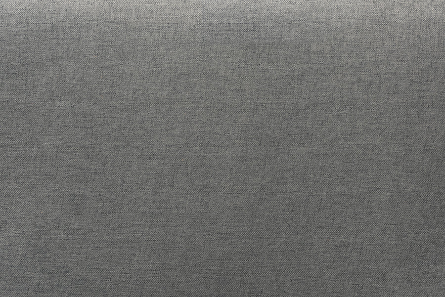 Baxton Studio Dexter Modern and Contemporary Dark Grey Fabric Upholstered and Walnut Brown Finished Wood Twin Size Headboard | Headboards | Modishstore - 4