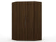 Manhattan Comfort Mulberry 2.0 Modern Corner Wardrobe Closet with 2 Hanging Rods in White | Armoires & Wardrobes | Modishstore-4