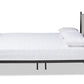 baxton studio lana modern and contemporary black finished metal queen size platform bed | Modish Furniture Store-3