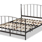 Baxton Studio Lana Modern and Contemporary Black Finished Metal Full Size Platform Bed | Beds | Modishstore - 7