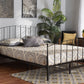Baxton Studio Lana Modern and Contemporary Black Finished Metal Full Size Platform Bed | Beds | Modishstore