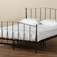 Baxton Studio Lana Modern and Contemporary Black Finished Metal Full Size Platform Bed | Beds | Modishstore - 3
