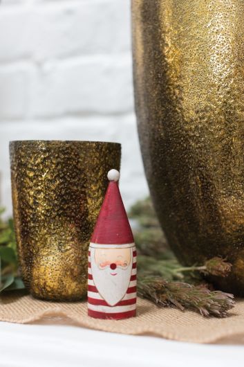 Candystripe Santa Collection Set Of 8 By Accent Decor | Figurines | Modishstore - 3