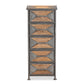 Baxton Studio Laurel Rustic Industrial Antique Grey 5-Drawer Accent Storage Cabinet | Cabinets | Modishstore - 3