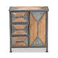 Baxton Studio Laurel Rustic Industrial Antique Grey 3-Drawer Accent Storage Cabinet | Cabinets | Modishstore - 5
