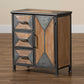 Baxton Studio Laurel Rustic Industrial Antique Grey 3-Drawer Accent Storage Cabinet | Cabinets | Modishstore - 2
