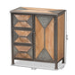 Baxton Studio Laurel Rustic Industrial Antique Grey 3-Drawer Accent Storage Cabinet | Cabinets | Modishstore - 8