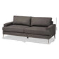 Baxton Studio Davidson Modern And Contemporary Beige Fabric Upholstered Sofa | Sofas | Modishstore - 13