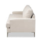 Baxton Studio Davidson Modern And Contemporary Beige Fabric Upholstered Sofa | Sofas | Modishstore - 5