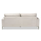 Baxton Studio Davidson Modern And Contemporary Beige Fabric Upholstered Sofa | Sofas | Modishstore - 6