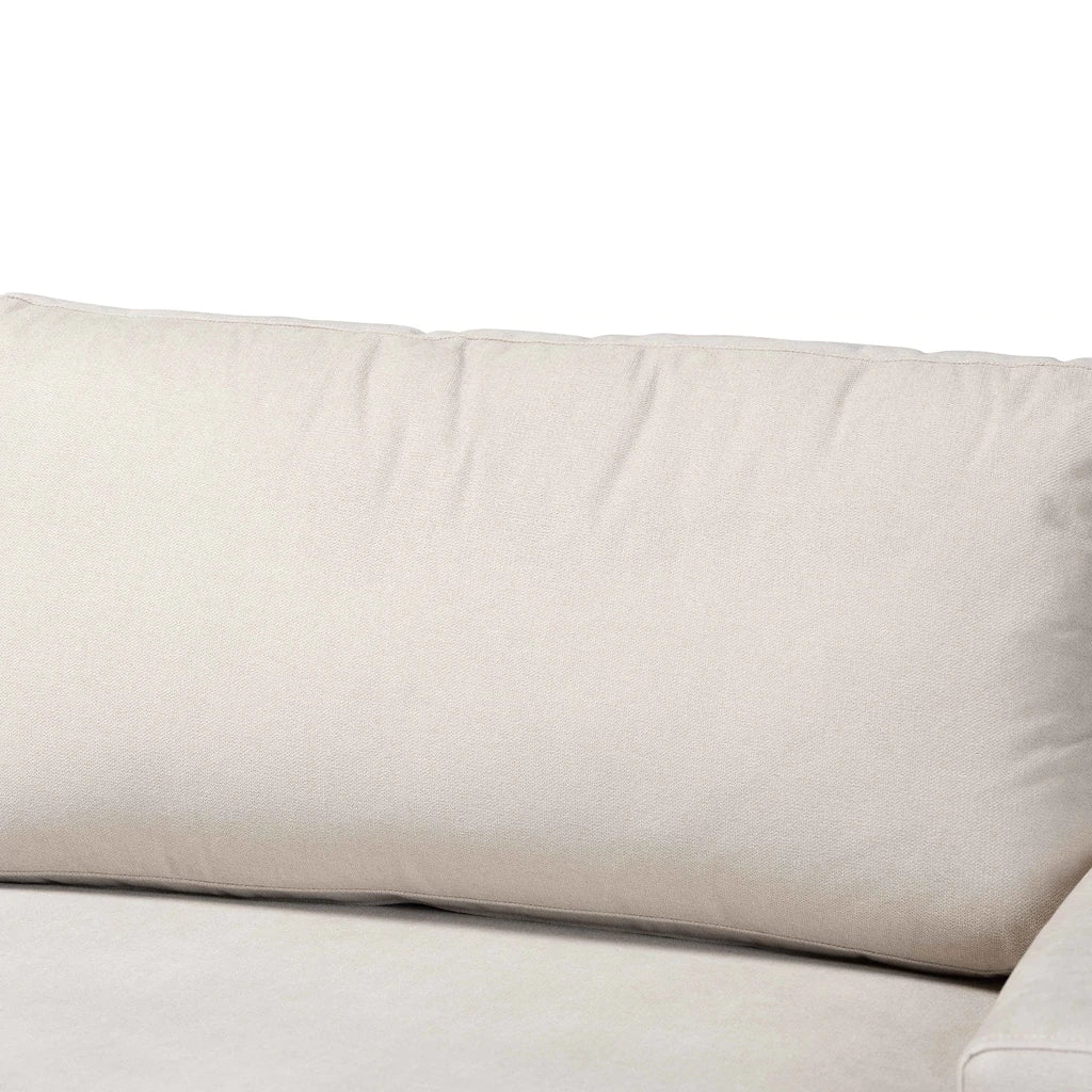 Baxton Studio Davidson Modern And Contemporary Beige Fabric Upholstered Sofa | Sofas | Modishstore - 7
