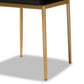 Baxton Studio Armand Modern Glam And Luxe Black Velvet Fabric Upholstered And Gold Finished Metal 4-Piece Dining Chair Set | Dining Chairs | Modishstore - 4