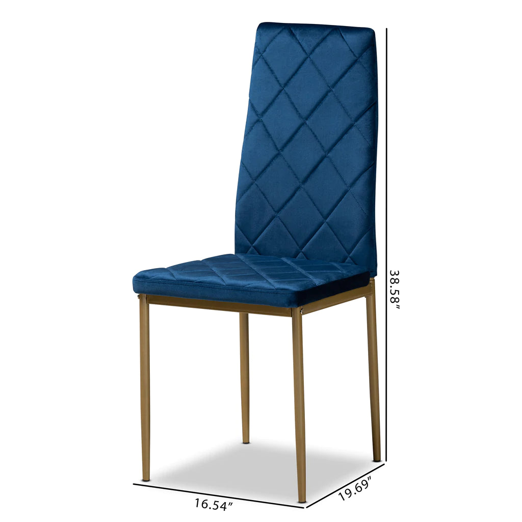 Baxton Studio Blaise Modern 4-Piece Dining Chair Set | Dining Chairs | Modishstore - 15
