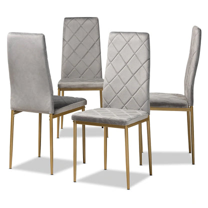 Baxton Studio Blaise Modern 4-Piece Dining Chair Set | Dining Chairs | Modishstore - 7