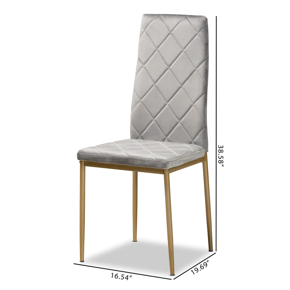 Baxton Studio Blaise Modern 4-Piece Dining Chair Set | Dining Chairs | Modishstore - 12