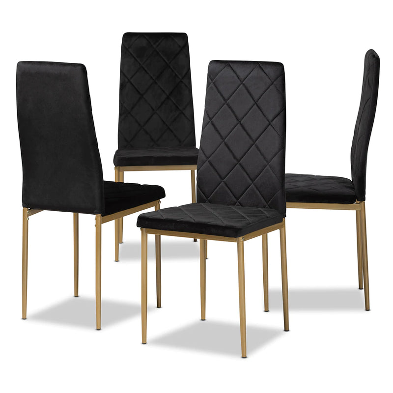 Baxton Studio Blaise Modern 4-Piece Dining Chair Set | Dining Chairs | Modishstore - 2