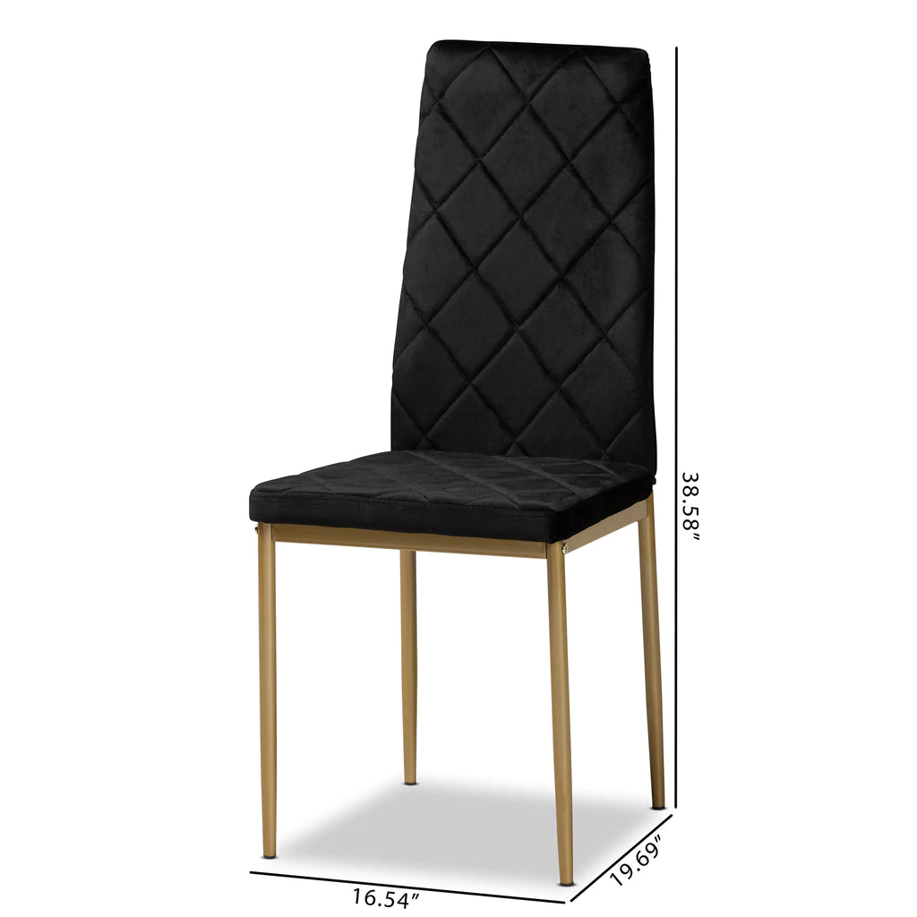 Baxton Studio Blaise Modern 4-Piece Dining Chair Set | Dining Chairs | Modishstore - 6