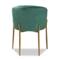 Baxton Studio Ballard Modern Luxe And Glam Green Velvet Fabric Upholstered And Gold Finished Metal Dining Chair | Dining Chairs | Modishstore - 5