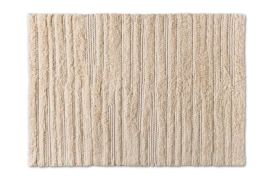 baxton studio delmas modern and contemporary ivory handwoven wool area rug | Modish Furniture Store-2