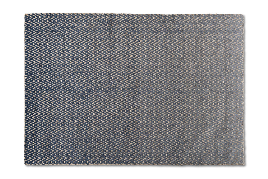baxton studio alcoy modern and contemporary blue handwoven wool area rug | Modish Furniture Store-2