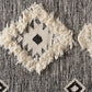 baxton studio avia modern and contemporary black and ivory handwoven wool area rug | Modish Furniture Store-3