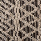 baxton studio heino modern and contemporary ivory and charcoal handwoven wool area rug | Modish Furniture Store-3