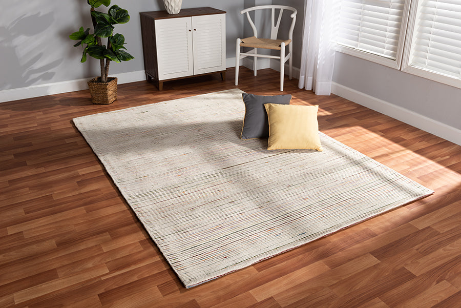 Baxton Studio Finsbury Modern and Contemporary Multi-Colored Hand-Tufted Wool Blend Area Rug | Modishstore | Rugs
