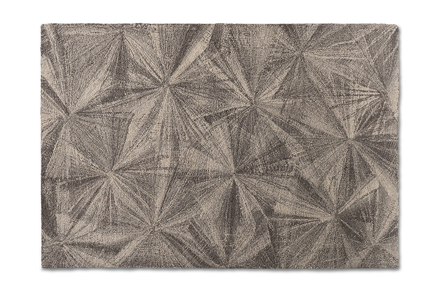 baxton studio barret modern and contemporary grey hand tufted wool area rug | Modish Furniture Store-2