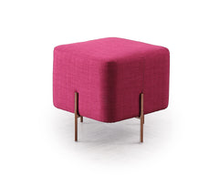 Vig Furniture Divani Casa Adler Modern Pink Small Ottoman