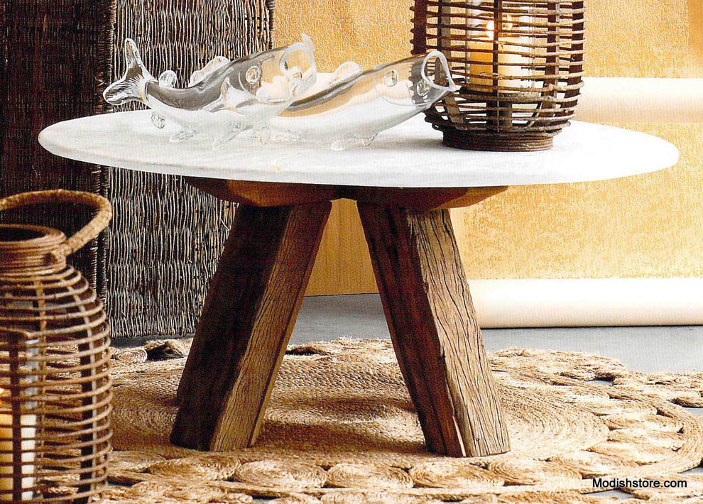 Roost Sandblasted Marble Tables