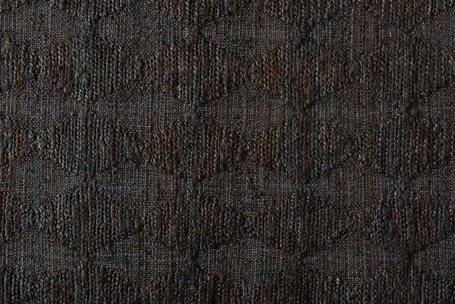 baxton studio burma modern and contemporary dark grey hand knotted hemp area rug | Modish Furniture Store-3