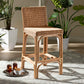 Baxton Studio Athena Modern and Contemporary Natural Finished Rattan Counter Stool | Counter Stools | Modishstore
