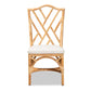 Baxton Studio Sonia Modern and Contemporary Natural Finished Rattan Dining Chair | Dining Chairs | Modishstore - 8