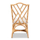Baxton Studio Sonia Modern and Contemporary Natural Finished Rattan Dining Chair | Dining Chairs | Modishstore - 6