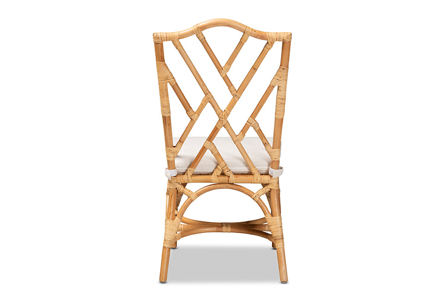 Baxton Studio Sonia Modern and Contemporary Natural Finished Rattan Dining Chair | Dining Chairs | Modishstore - 6