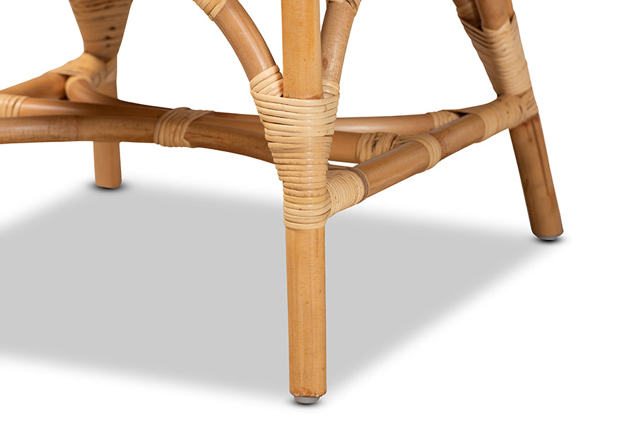 Baxton Studio Sonia Modern and Contemporary Natural Finished Rattan Dining Chair | Dining Chairs | Modishstore - 4