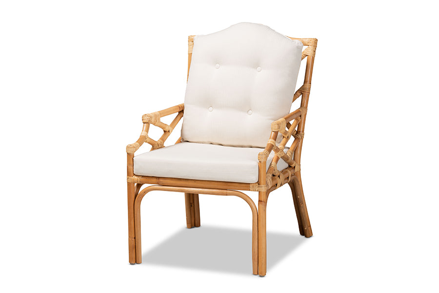 baxton studio sonia modern and contemporary natural finished rattan armchair | Modish Furniture Store-2